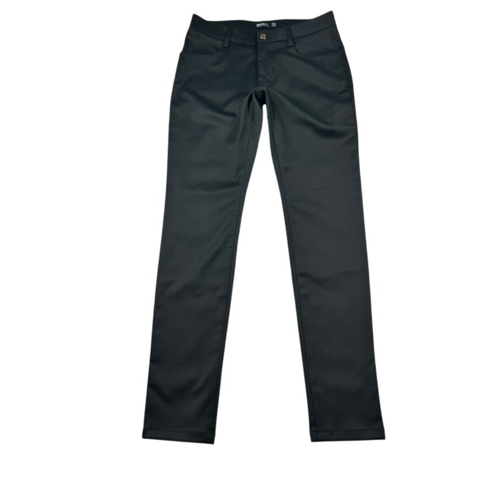 BauBax Pants Women 6/32 Black Slim Travel Merino Wool Bamboo Blend Minimalist